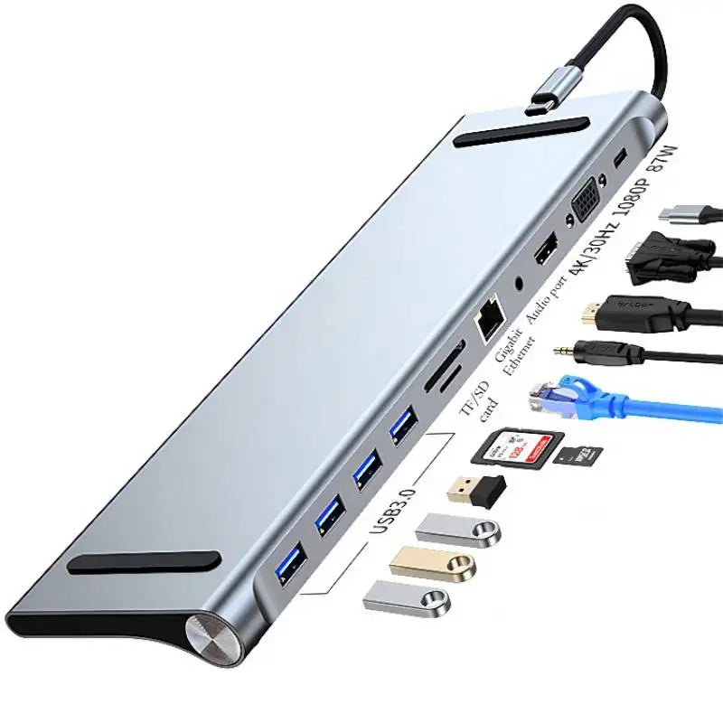 USB Tipo Type C Hub Docking Station