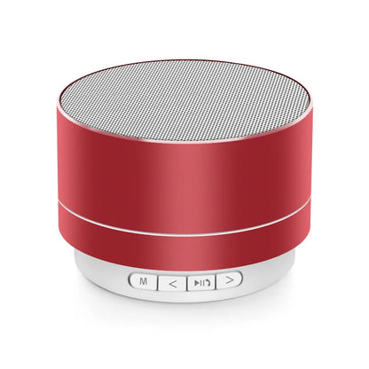 Altavoz Bluetooth A10 de aleación de aluminio, portátil, pequeño cañón de acero, TF, USB, AUX, conexión inalámbrica de audio a teléfono móvil y ordenador