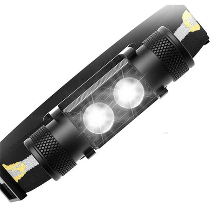 Linterna frontal H25S 18650 con doble luminiscencia SST40 LED 1200lm Lámpara recargable por USB 