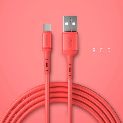 Cabo USB Tipo C de 1M 2M para Samsung S10 Plus Xiaomi mi9 Celular Carregamento Rápido USB C Tipo C Carregador Micro Cabos USB 