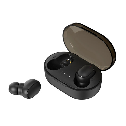 A6R TWS Fones de ouvido Bluetooth Fones de ouvido sem fio Funciona em todos os smartphones Fone de ouvido de música Controle de toque Fones de ouvido esportivos Microfone