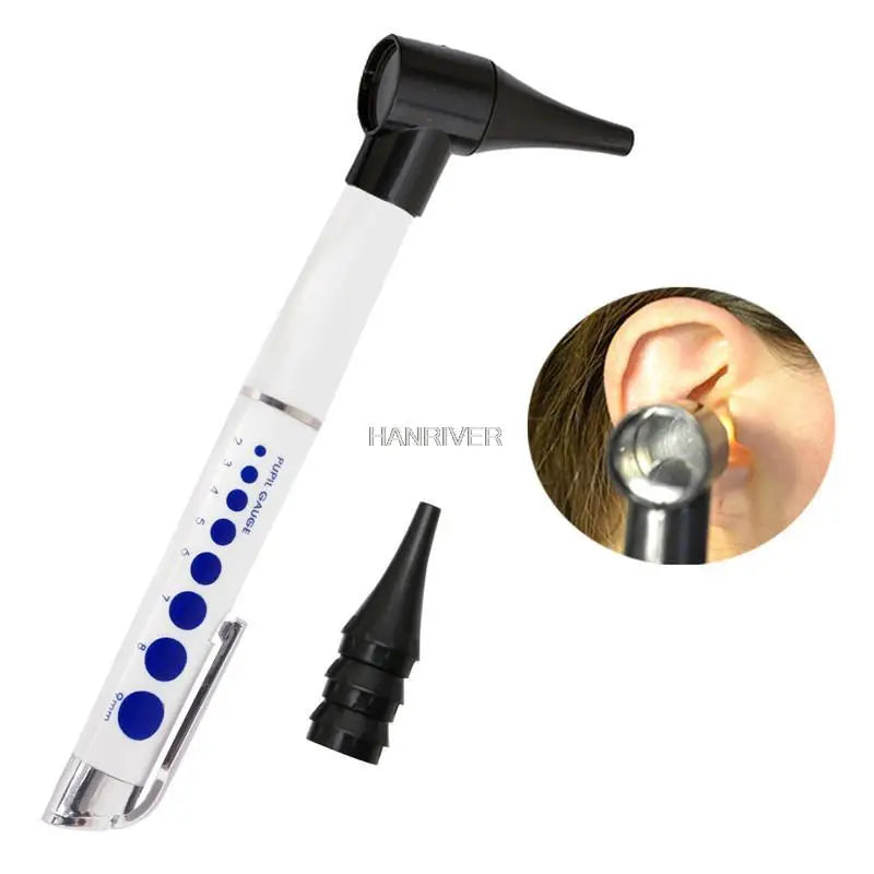 Medical Otoscope Medical Ear Otoscope Ophthalmoscope Pen Medical Ear Light Ear Magnifier Ear Cleaner Set Clinical Diagnostic Leedoar