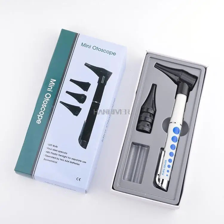 Medical Otoscope Medical Ear Otoscope Ophthalmoscope Pen Medical Ear Light Ear Magnifier Ear Cleaner Set Clinical Diagnostic Leedoar