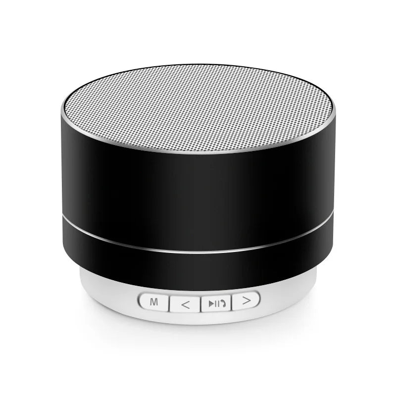 Altavoz Bluetooth A10 de aleación de aluminio, portátil, pequeño cañón de acero, TF, USB, AUX, conexión inalámbrica de audio a teléfono móvil y ordenador