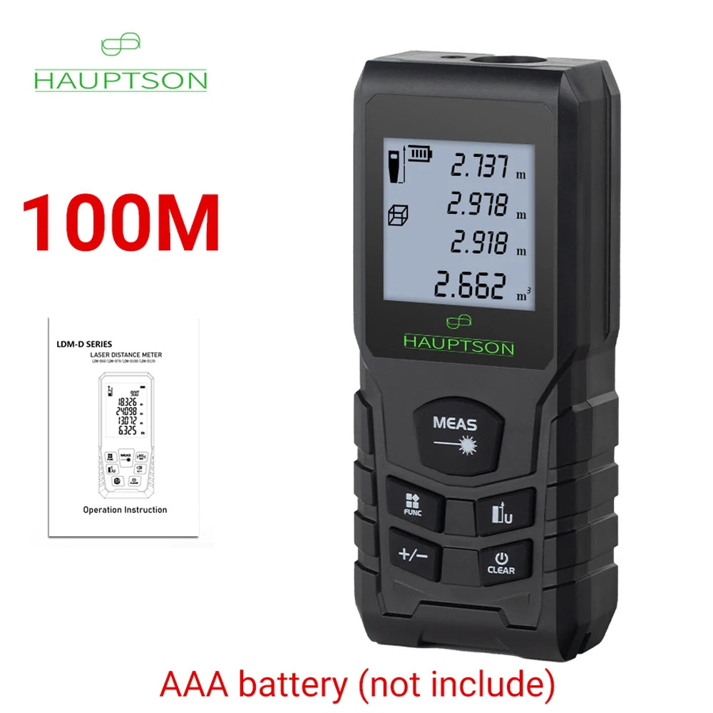 HAUPTSON 70/100M Laser Rangefinder Distance Meter Rangefinder Laser Tape Range Finder Building Leedoar