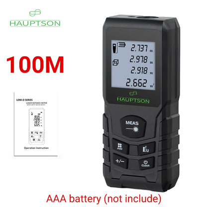 HAUPTSON 70/100M Laser Rangefinder Distance Meter Rangefinder Laser Tape Range Finder Building Leedoar