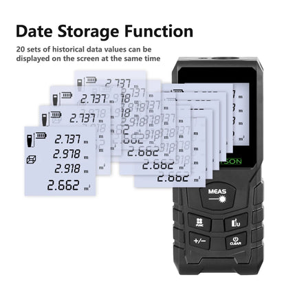 HAUPTSON 70/100M Laser Rangefinder Distance Meter Rangefinder Laser Tape Range Finder Building Leedoar