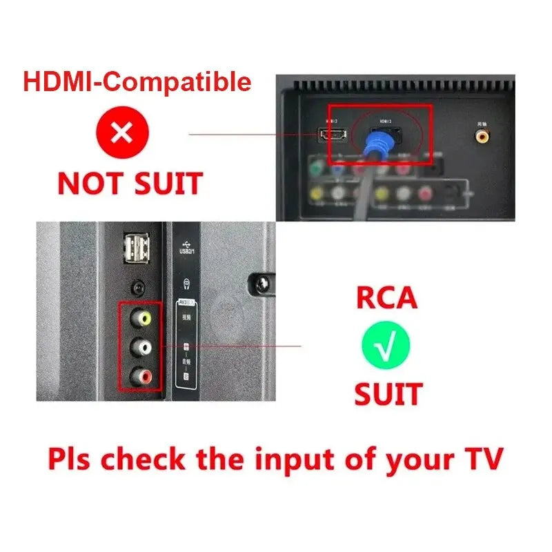 HDMI-compatible To AV RCA Adapter Converter MINI Box RCA AV CVSB LR Video Composite AV Scaler Converter For PC HDTV Projector Leedoar