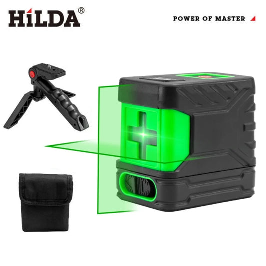 HILDA 2 Lines Laser Level Self Levelling Green Beams New Style Laser Horizontal & Vertical Cross-Line