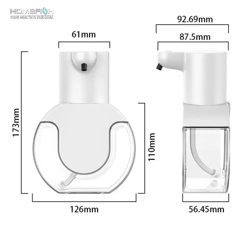 HOMEFISH P10 Smart Soap Dispenser 420ml Touchless Motion Sensor Washing Hand Device Wall-Mounted Liquid Soap Dispenser Leedoar