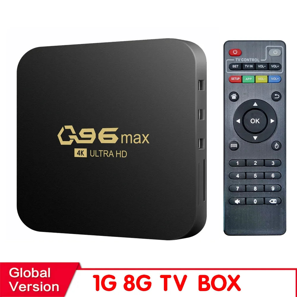 HONGTOP WIFI 4K Q96 MAX Smart TV Box 2.4/5G Set-top Box Android 10.0 Media Player Android Quad Core Smart TV Box Media Player Leedoar