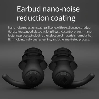 HUAK 1 Pair Soft Silicone Earplugs Noise Cancelling Reusable Anti-noise Earplug For Concerts Sleep Swimm Waterproof Ear Plugs Leedoar