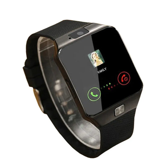 DZ09 Smart Watch Bluetooth Fitness Monitor de frequência cardíaca esportivo Câmera à prova d'água GPS Cartão SIM Memória SD apenas para telefone Android 