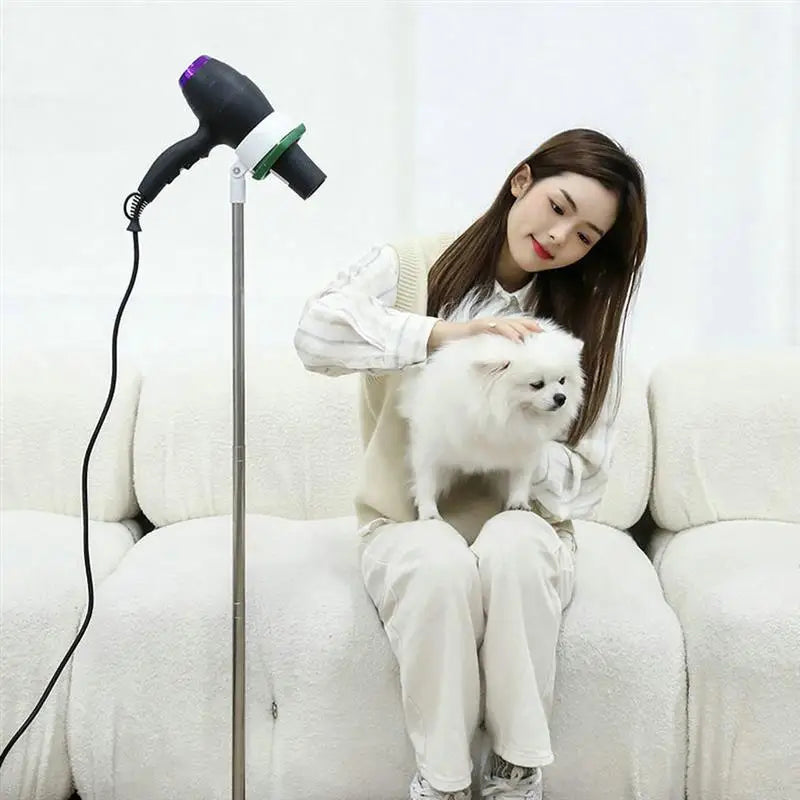 Hair Dryer Hanger Hair Blower Floor Stand Stainless Steel Hairdryer Holder Telescopic Hair Dryer Rack Adjustable 50-106cm