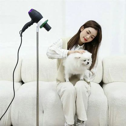 Hair Dryer Hanger Hair Blower Floor Stand Stainless Steel Hairdryer Holder Telescopic Hair Dryer Rack Adjustable 50-106cm