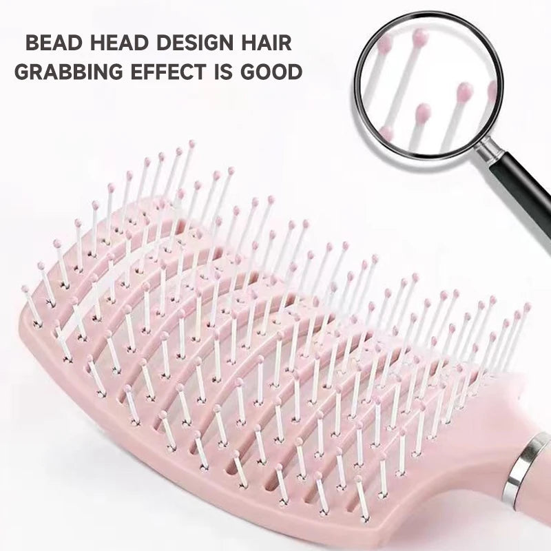 Hairbrush Air Cushion Comb Fluffy Anti-Hair Loss Massage Hair Brush For All Hair Types For Long Thick Thin Curly Natural Hair Leedoar