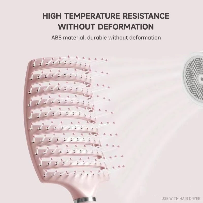 Hairbrush Air Cushion Comb Fluffy Anti-Hair Loss Massage Hair Brush For All Hair Types For Long Thick Thin Curly Natural Hair Leedoar