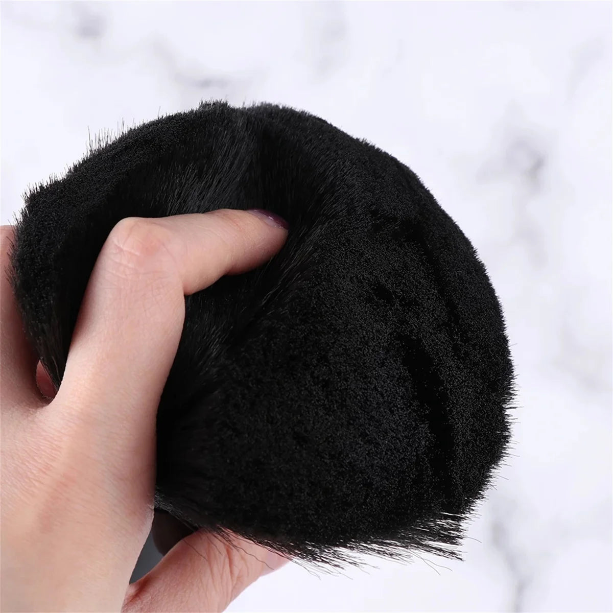 Hairdressing Soft Brush Black Hairdressing Sweeping Neck Hair Cleaning Duster Hair Cutting Brush Barbershop Hair Cut Brush Tools Leedoar