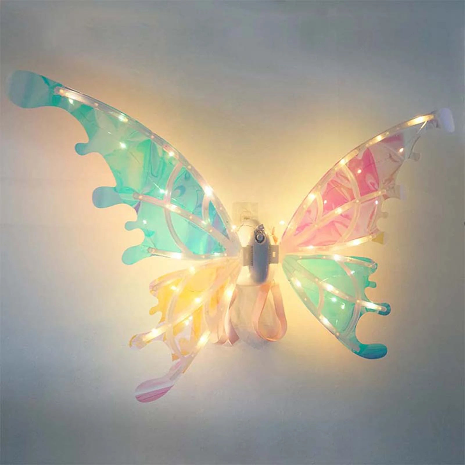 Halloween Children Electric Butterfly Wings Elf Wings Costume Magic Led bats Wing Cosplay Dress Up for Kids Cats Dogs Leedoar