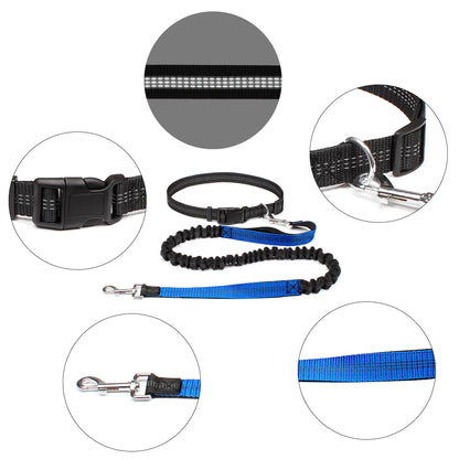 Hand Free Dog Leash for Pet Walking Running Jogging Adjustable Dog leash Waist Belt Chest Strap Traction Rope Dog Accessories Leedoar