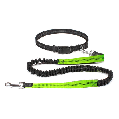 Hand Free Dog Leash for Pet Walking Running Jogging Adjustable Dog leash Waist Belt Chest Strap Traction Rope Dog Accessories Leedoar