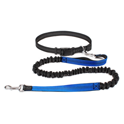 Hand Free Dog Leash for Pet Walking Running Jogging Adjustable Dog leash Waist Belt Chest Strap Traction Rope Dog Accessories Leedoar