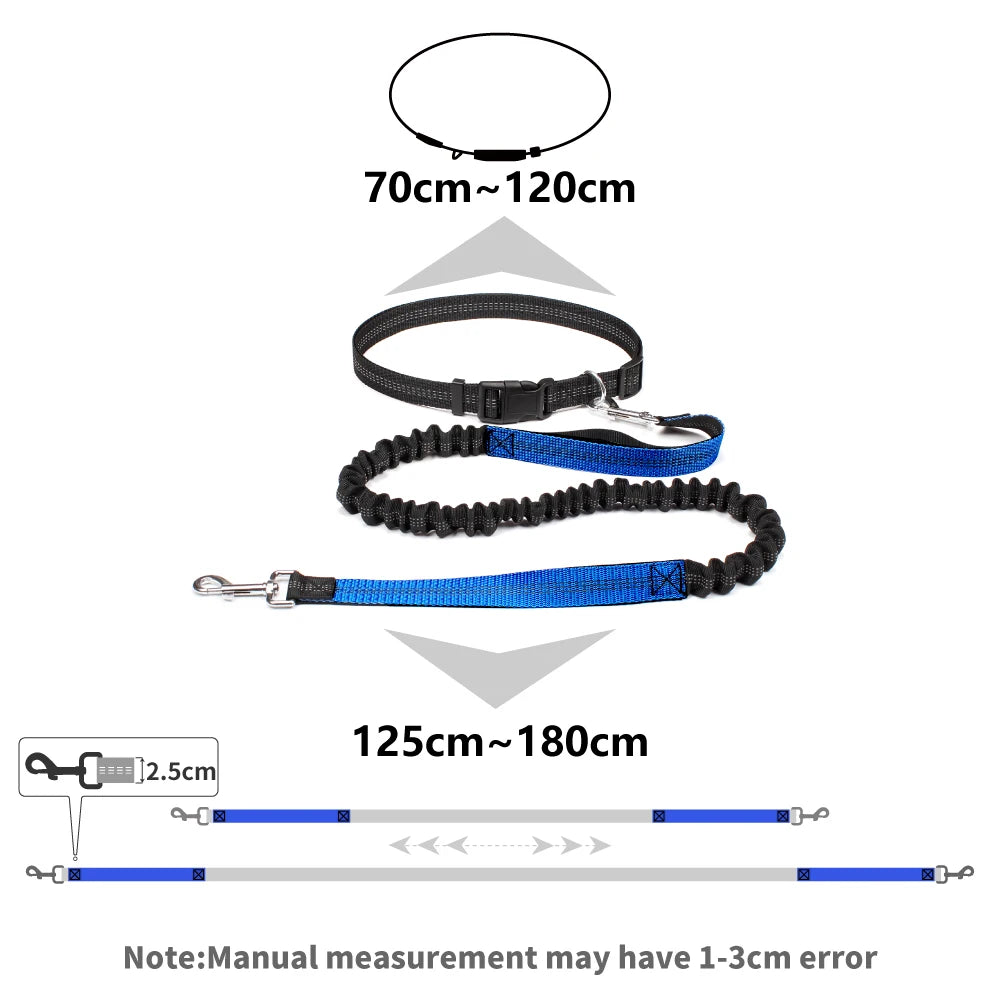 Hand Free Dog Leash for Pet Walking Running Jogging Adjustable Dog leash Waist Belt Chest Strap Traction Rope Dog Accessories Leedoar