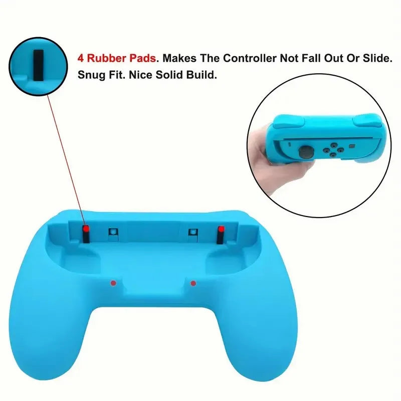 Punhos compatíveis com controladores Switch/Switch OLED, punho compatível com Switch Joy Con 