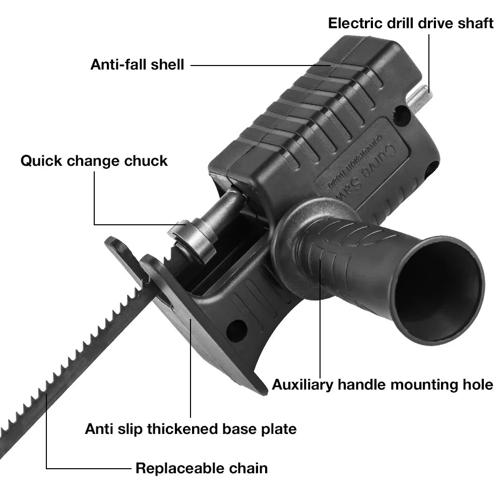 Handheld Electric Drill to Electric Saw Household Reciprocating Saw Small-scale Carpenter's Handheld Electric Tool Accessory Set Leedoar