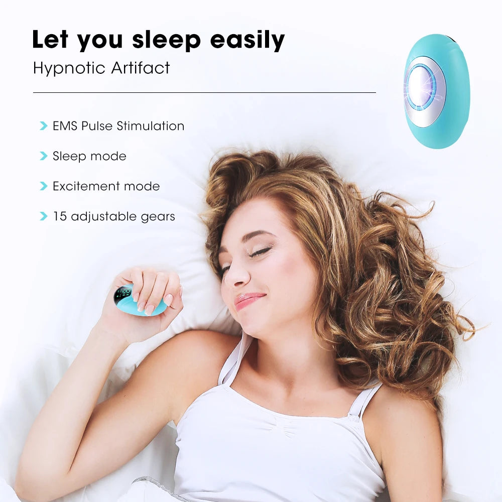 Handheld Sleep Aid Device Micro Current Stimulation Hypnosis Sleep Aid Insomnia Device Anti Anxiety Fast Sleep Instrument Leedoar