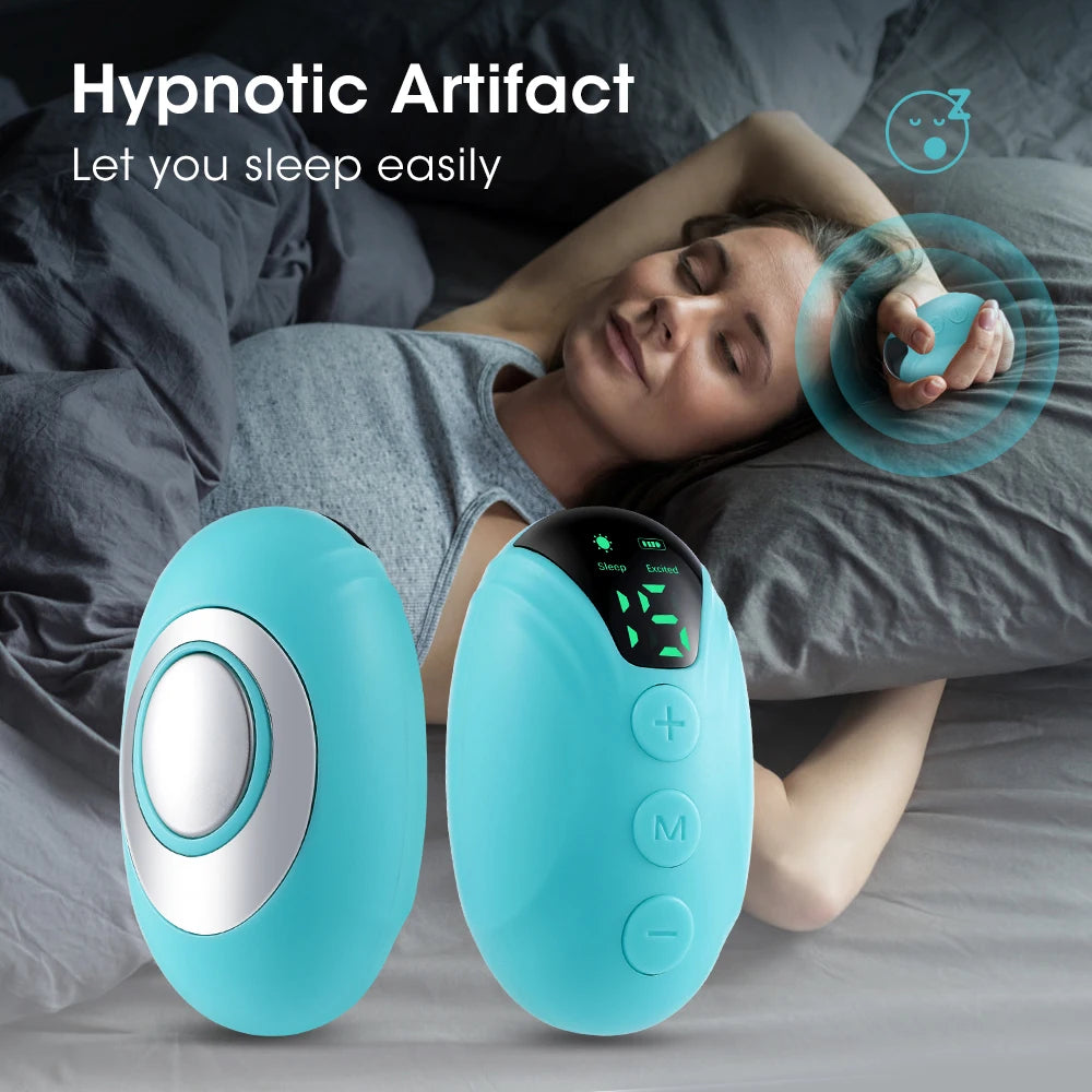 Handheld Sleep Aid Device Micro Current Stimulation Hypnosis Sleep Aid Insomnia Device Anti Anxiety Fast Sleep Instrument Leedoar