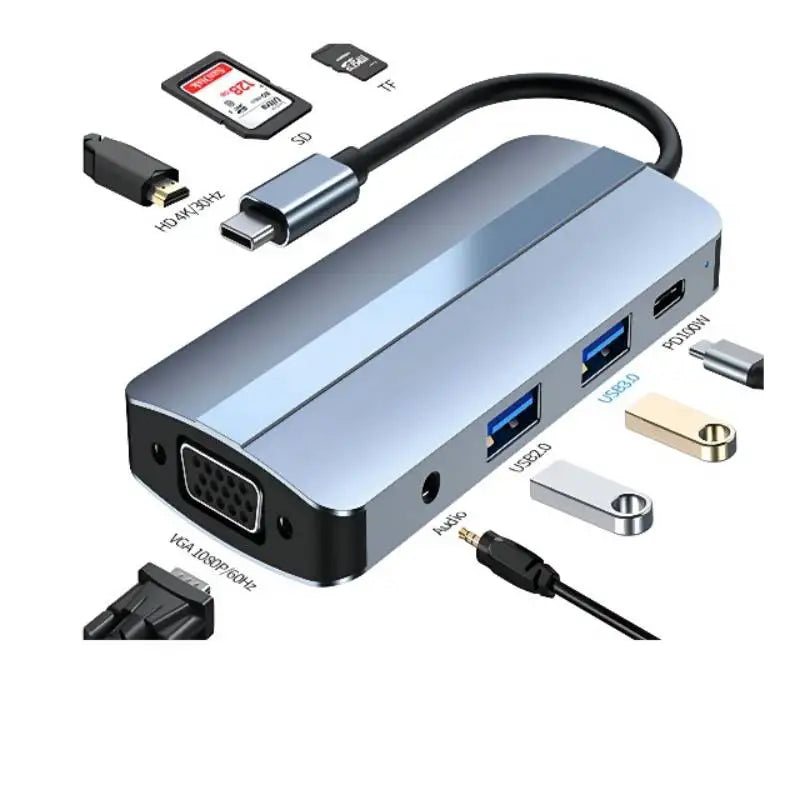 USB Tipo Type C Hub Docking Station