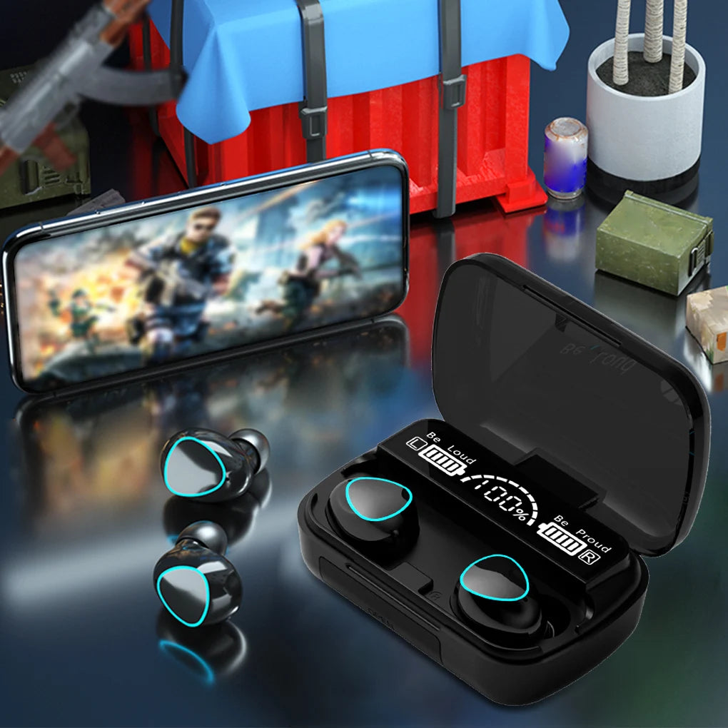 M10 Wireless Headphone Bluetooth Earphones Waterproof Earpieces Sport Earbuds For Huawei Iphone OPPO Xiaomi TWS Music Headset 我的商店