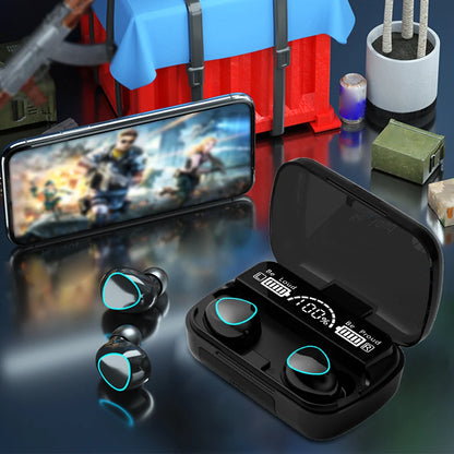 M10 Wireless Headphone Bluetooth Earphones Waterproof Earpieces Sport Earbuds For Huawei Iphone OPPO Xiaomi TWS Music Headset 我的商店