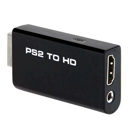 Adaptador convertidor de audio y video compatible con HDMI a PS2 con cable de audio de 3,5 mm compatible con PC, todos los modos de visualización de PS2 480i 480p 576i 