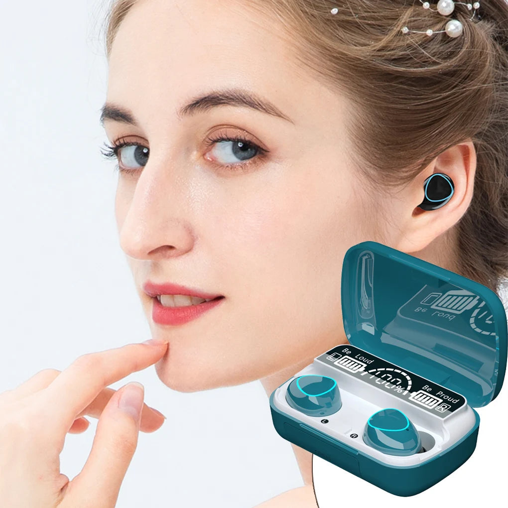 M10 Wireless Headphone Bluetooth Earphones Waterproof Earpieces Sport Earbuds For Huawei Iphone OPPO Xiaomi TWS Music Headset 我的商店