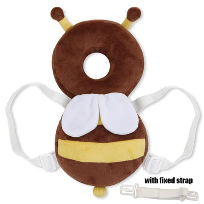 Head Back Protector Baby Protect Pillow Learn Walk Headgear Prevent Injured Safety Pad  prevention Fall Cartoon Bee Kids Pillows Leedoar