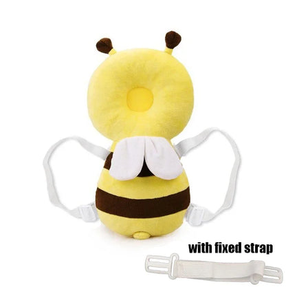 Head Back Protector Baby Protect Pillow Learn Walk Headgear Prevent Injured Safety Pad  prevention Fall Cartoon Bee Kids Pillows Leedoar