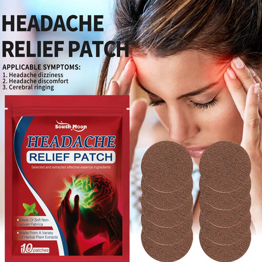 Headache Relief Plaster Improve Migraine Mental Anxiety Insomnia Relieve Stress Nerve Relax Dizziness Relief Head Care Patches