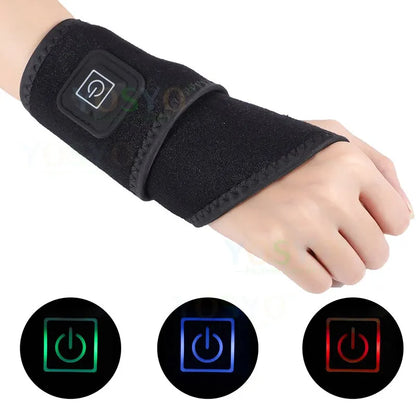 Heating Wrist Protector Sports Protection Breathable Support Sleeve Hand Joint Brace Tool Heat Health Care Device Leedoar