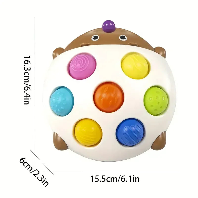 Hedgehog Press Soft Key Concentration Training Early Education Toys Hand-Eye Coordination Children's Educational Small Hedgehog Leedoar