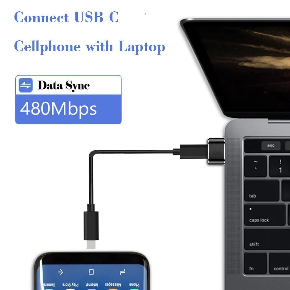 2021 Novo Adaptador USB 3.0 Tipo C OTG Tipo C Macho para USB Fêmea Conversor para Macbook Xiaomi Samsung S20 Iphone Huawei Conector