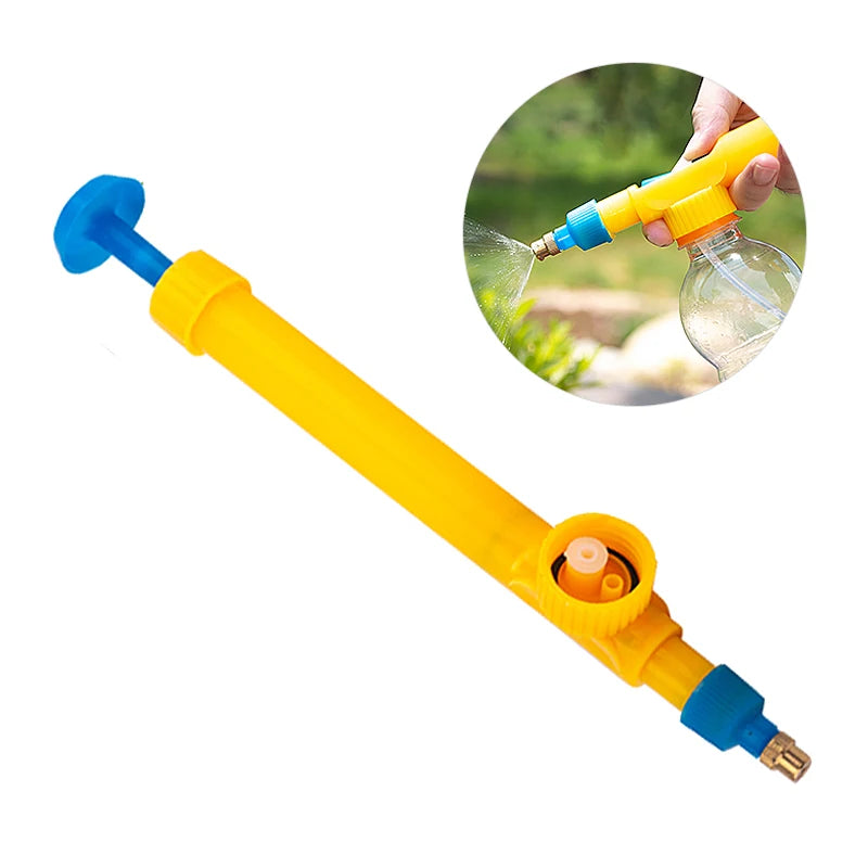 High Pressure Air Pump Manual Sprayer Adjustable Drink Bottle Spray Head Nozzle Garden Watering Tool Sprayer Agriculture Tools Leedoar