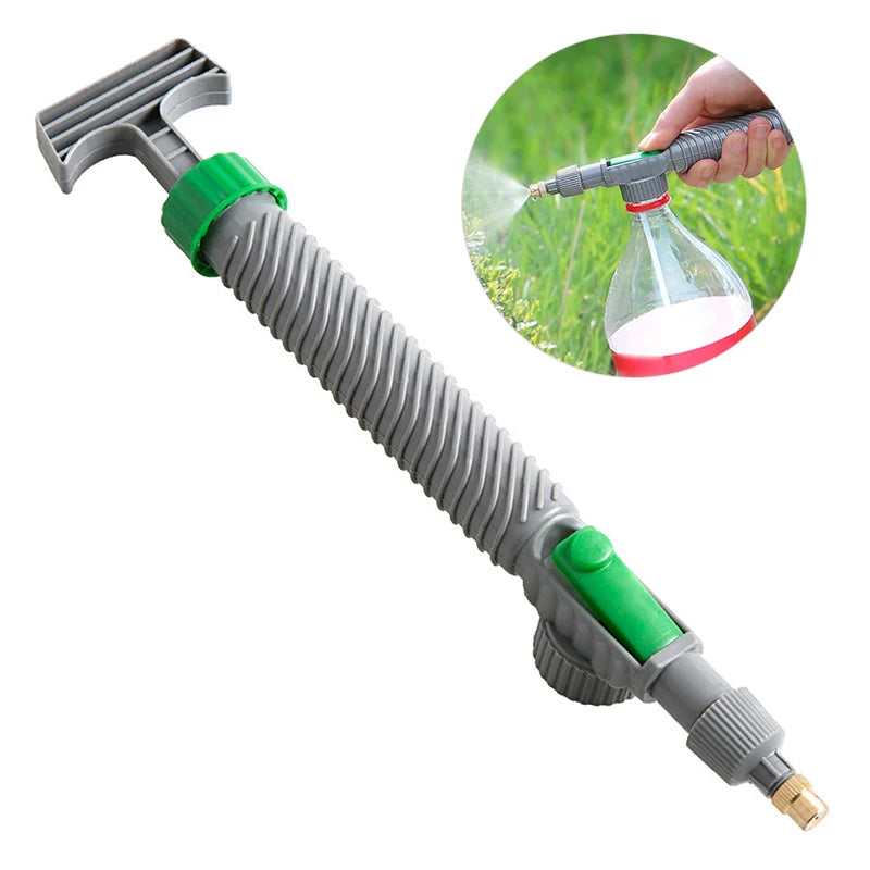 High Pressure Air Pump Manual Sprayer Adjustable Drink Bottle Spray Head Nozzle Garden Watering Tool Sprayer Agriculture Tools Leedoar