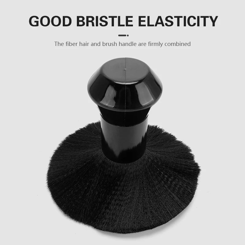 High Quality Black Cosmetic Hairdressing Sweeping Neck Hair Cleaning Duster Hair Cutting Brush For Barbershop Hair Cut Brush Leedoar