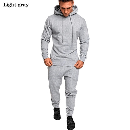 High Quality Camouflage Tracksuit for Men Fashion Brand Sports Wear Autumn Warm Outfit Sets S-4XL Plus Size Hoodie Suit Leedoar