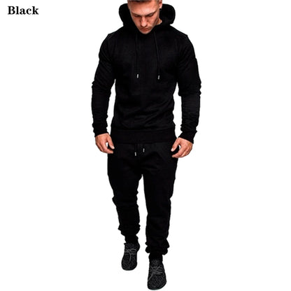 High Quality Camouflage Tracksuit for Men Fashion Brand Sports Wear Autumn Warm Outfit Sets S-4XL Plus Size Hoodie Suit Leedoar