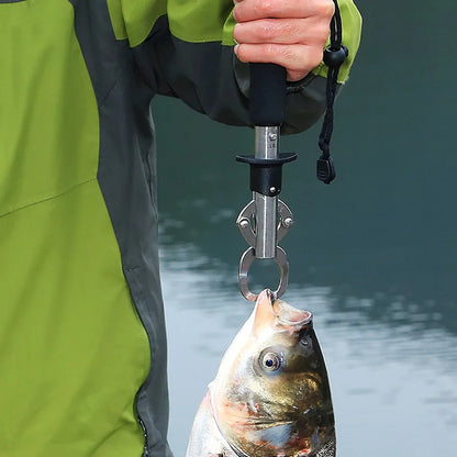 Dispositivo de controle de peixes de alta qualidade com caminho de pesagem, alicate de pesca, conjunto de garras, anzol, dispositivo de travamento de peixes 