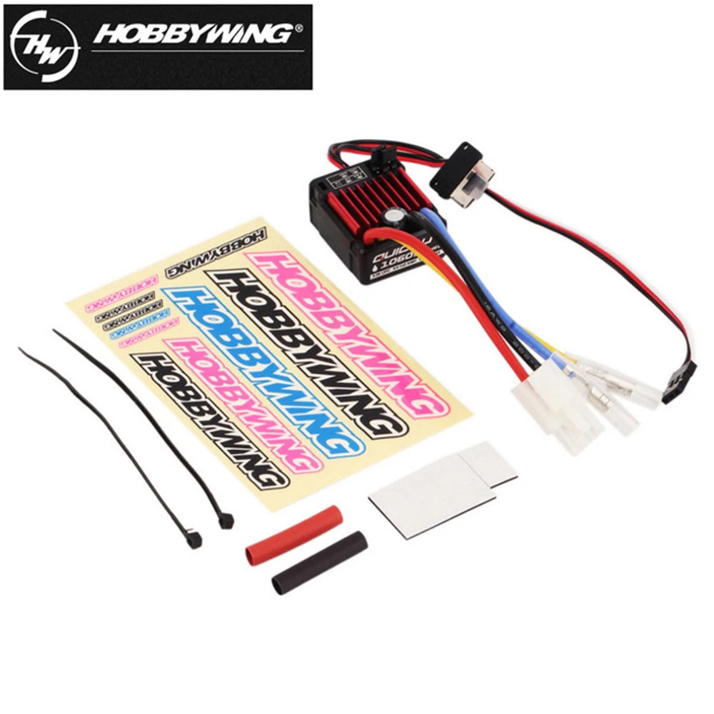 HobbyWing QuicRun 1060 ESC Brushed Electronic Speed Controller 60A ESC For 1:10 RC Car Waterproof For RC Car Leedoar