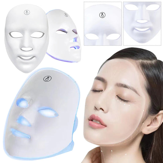 Home Face Beauty Instrument Remove Fine Lines Photon Therapy Beauty Mask Shrinking Pores Tighten Skin Face Lifting Beauty Device Leedoar